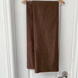 (Set of x2) JC Penney - Chocolate 100% Silk Drapes